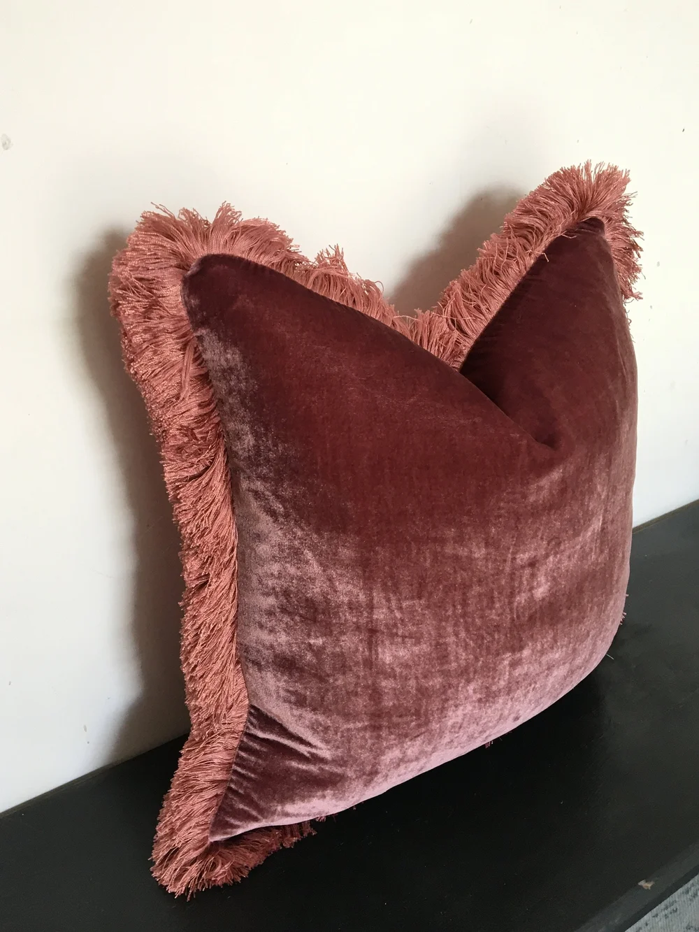 berry silk velvet pillow // silk velvet cushion // purple silk velvet  pillow // pink silk velvet pillow — Velvet Linen
