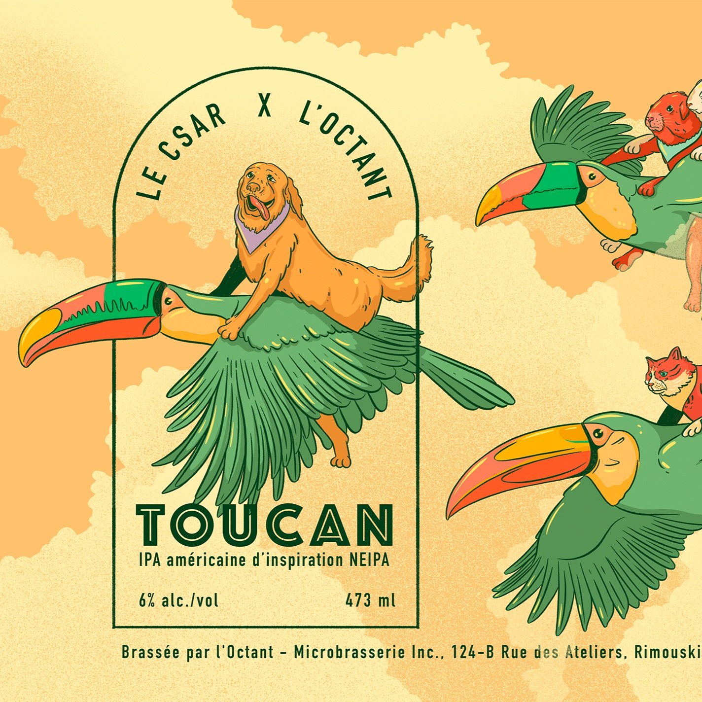 Étiquette de bière - CSAR x OCTANT