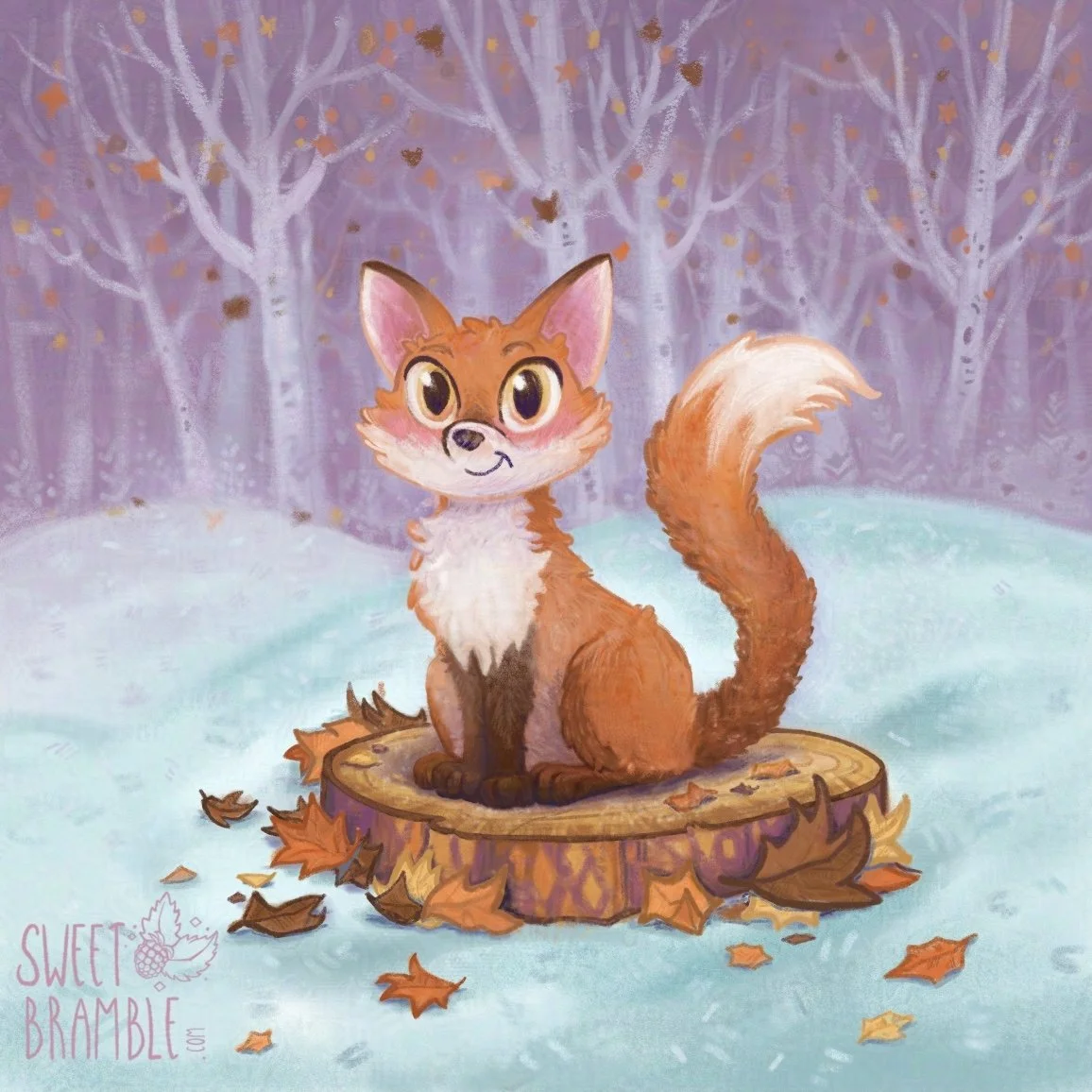 Winter Fox Greetings