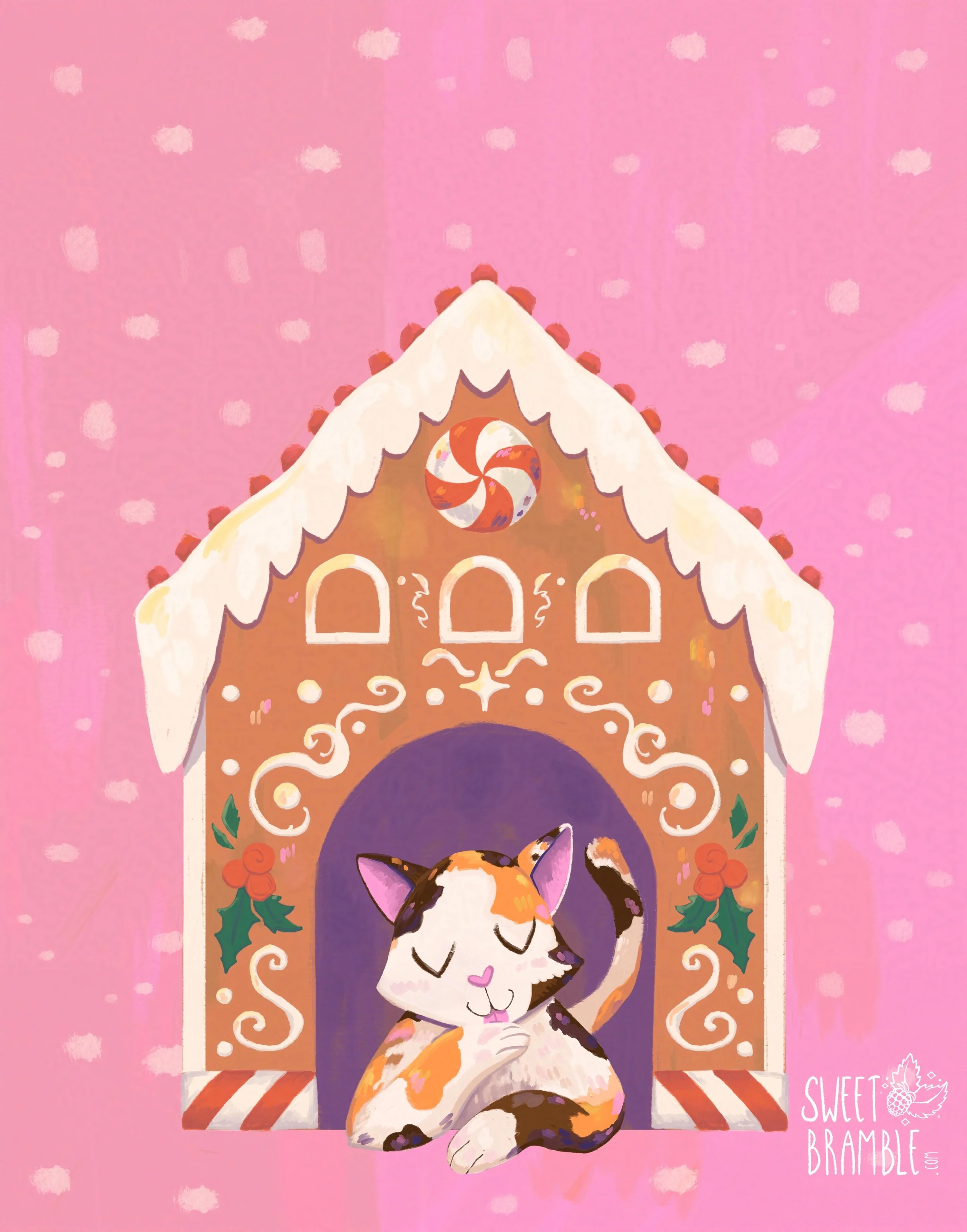 Gingerbread House Cat