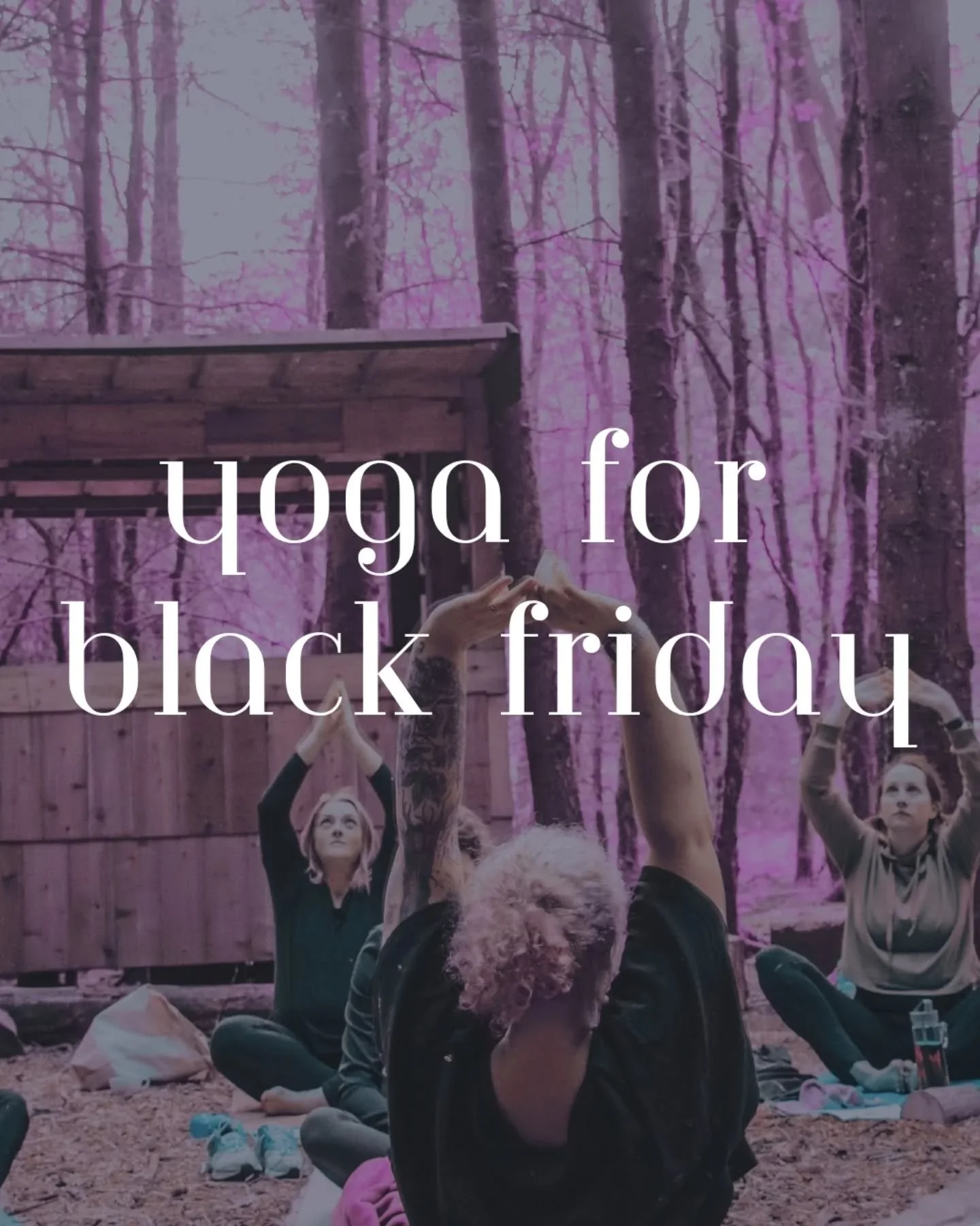 Black Friday but make it yogic 😅 No offers here!

The pressure to buy this holiday season ramps up today -  it's overwhelming if you're tap happy (like me). 

I've been reflecting on today using bits from the 8 limbs of yoga:

🧼 Saucha (cleanliness