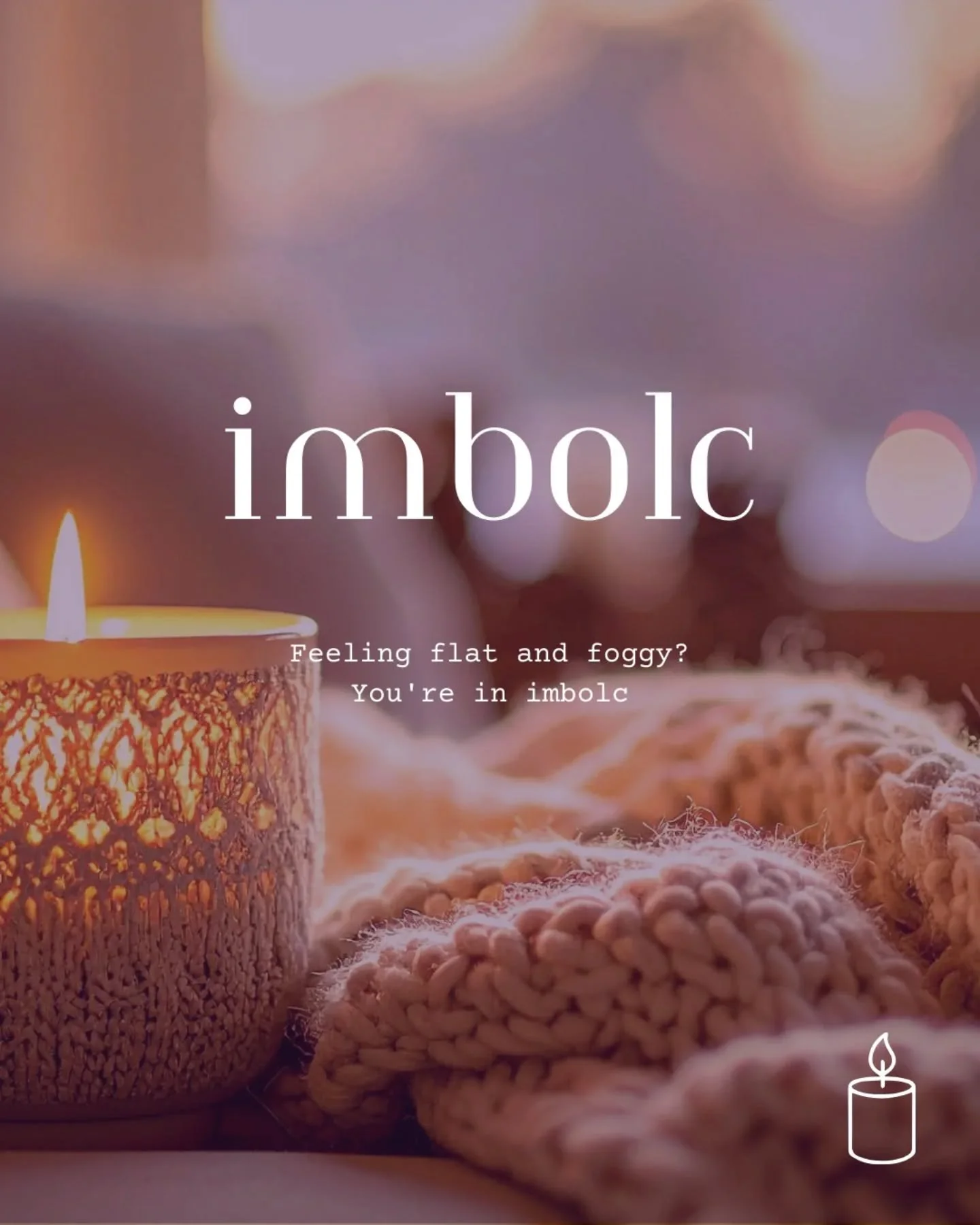 Imbolc marks the midpoint of winter, halfway between the winter solstice and the spring equinox 🕯

It&rsquo;s the quietest moment on the Wheel of the Year. Winter isn&rsquo;t over yet, but the light is coming back (slowly). 

Energy can feel low, da