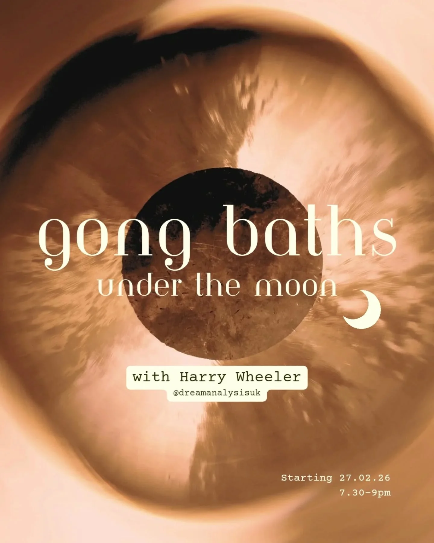 I know some of you were waiting for this 🌀

We're partnering with Harry Wheeler to put on an immersive, beautiful gong bath to shake off all the winter cobwebs.

Harry creates a safe and peaceful space for you to enter a state of complete relaxation