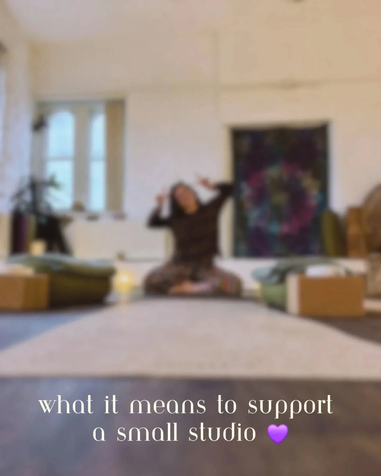 What it means to support a small yoga studio 🤍

It's not just a class, you're supporting - 
🧘&zwj;♀️ Real teachers getting paid fairly
🧘&zwj;♀️ Keeping local wellbeing spaces alive
🧘&zwj;♀️ Money staying in the local area
🧘&zwj;♀️ A room where p