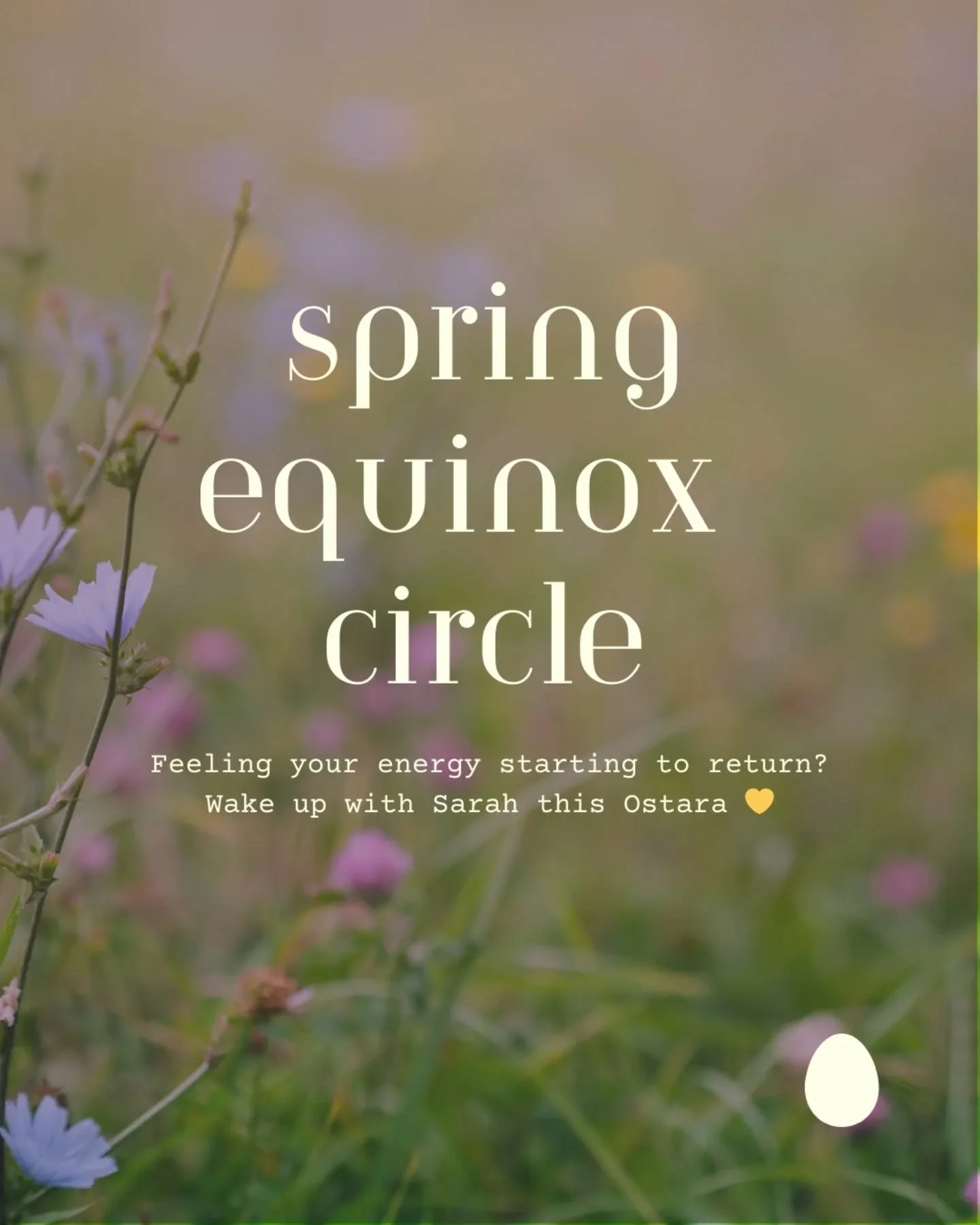 The next event in our Wheel of the Year series is our Spring Equinox circle with @sarahleylaonyoga next Friday (20th March)!

It&rsquo;s going to be a lovely evening welcoming in the spring, with a bit of gentle movement, some journalling, a guided m