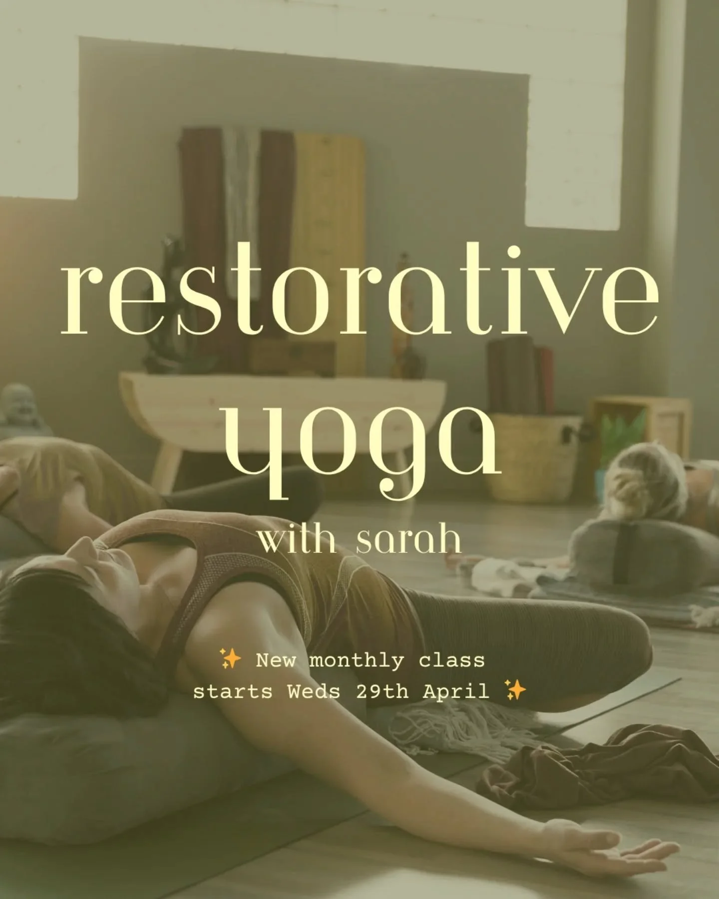 If you&rsquo;re feeling knackered, wired, stiff, or just fancy a cosy hour to yourself, this is your class 🦋

Restorative Yoga with @sarahleylaonyoga is coming up next Wednesday at Pendle Wellbeing Hub.

It&rsquo;s slow and supported with bolsters, 