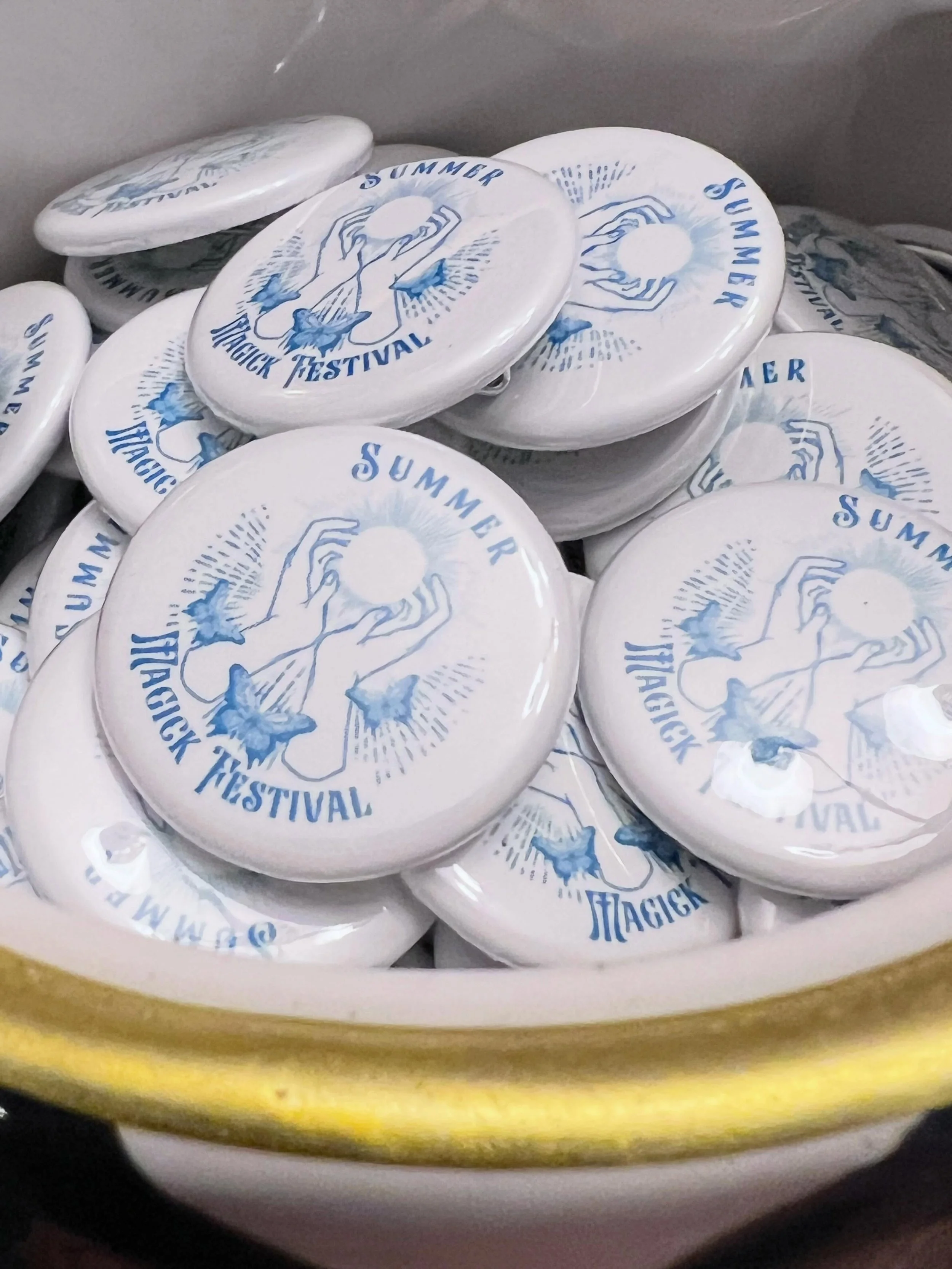 150 @summermagickfest buttons hot off the press!