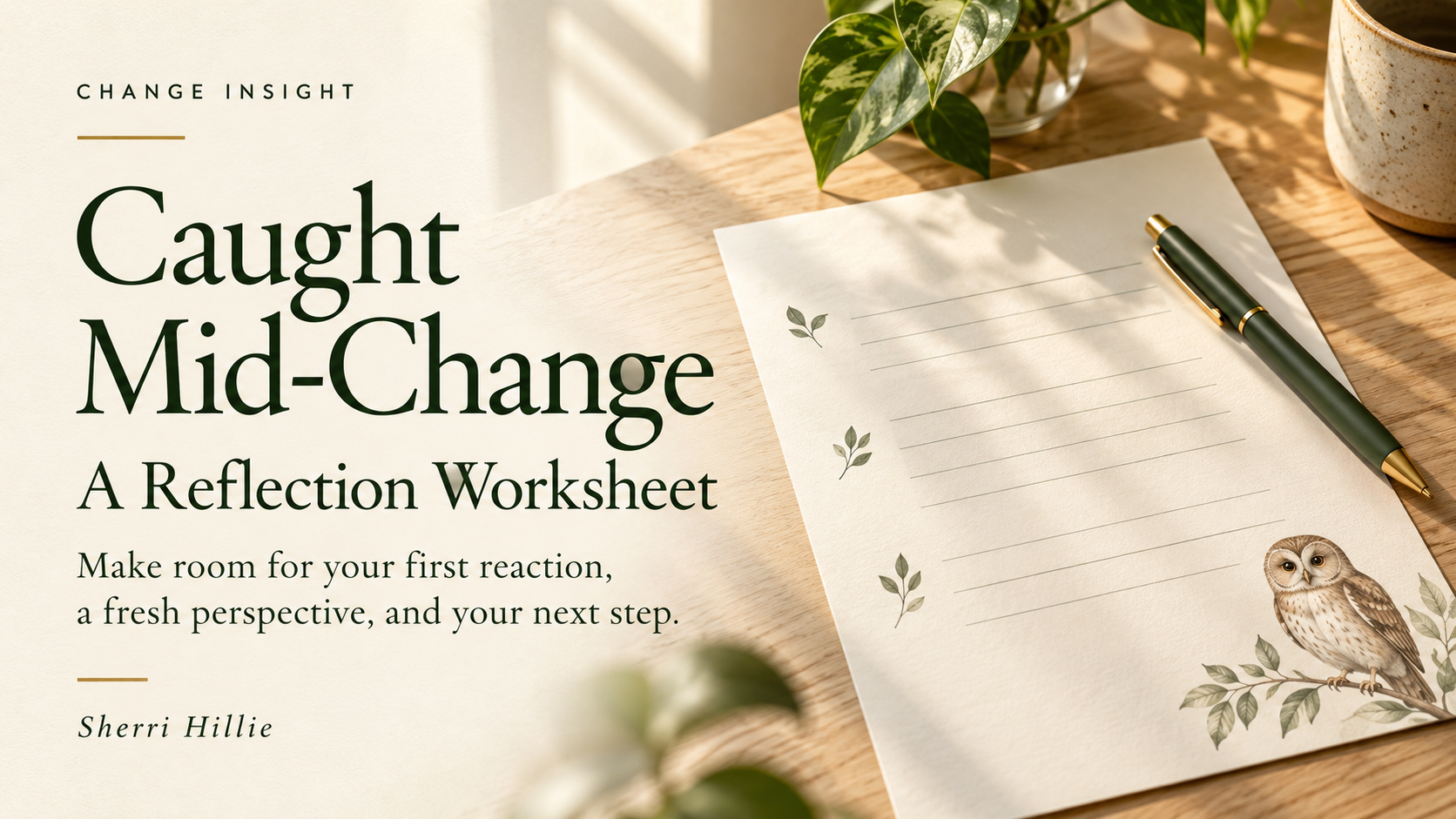 Caught Mid-Change: A Reflection Worksheet