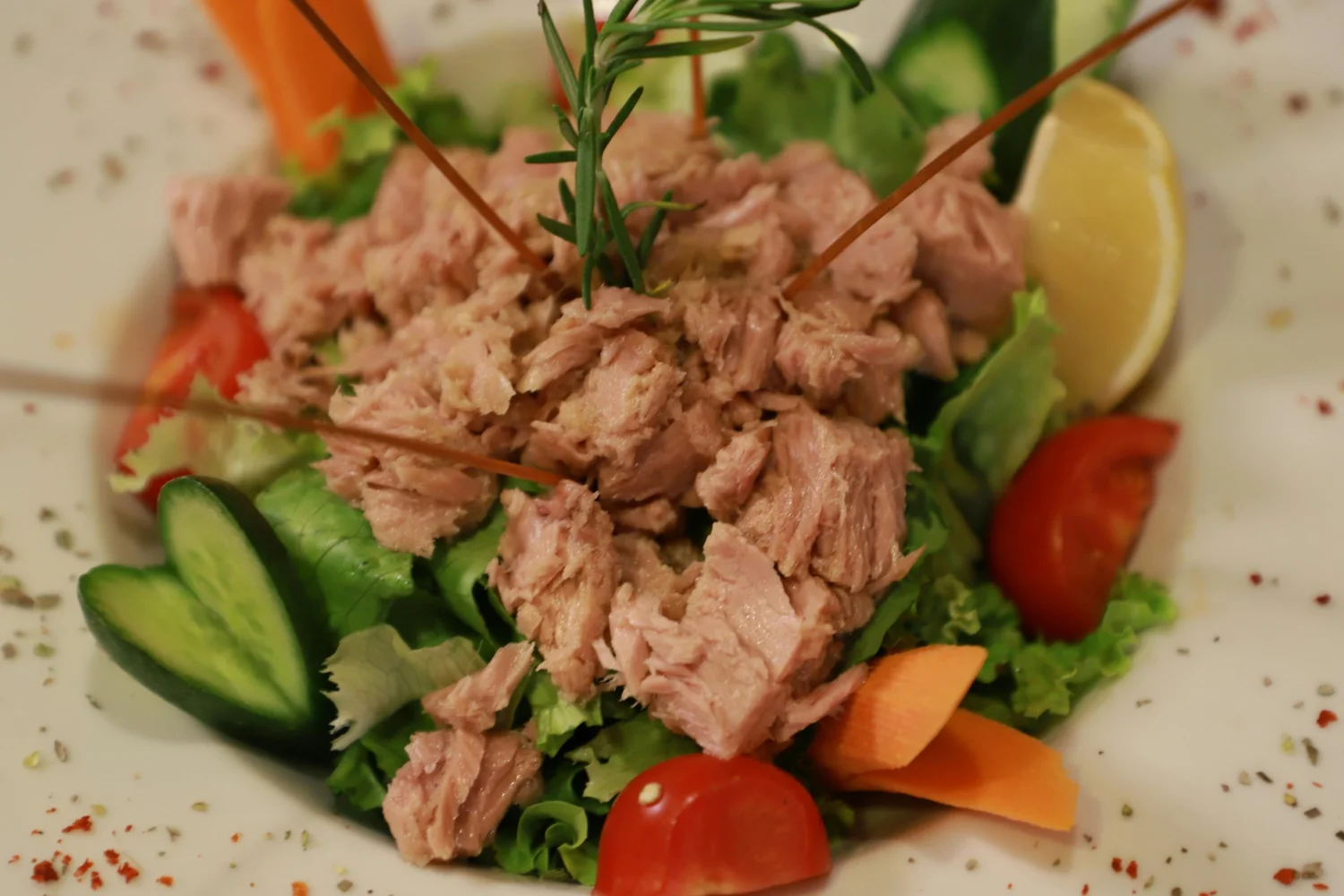 Tuna Chickpea Cucumber Bowl