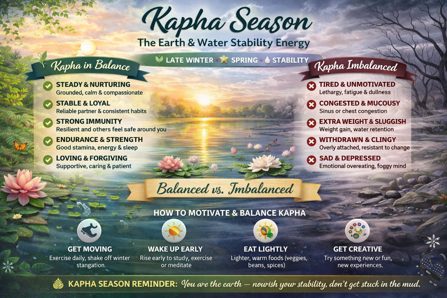 Ayurvedic Guide for Kapha Season