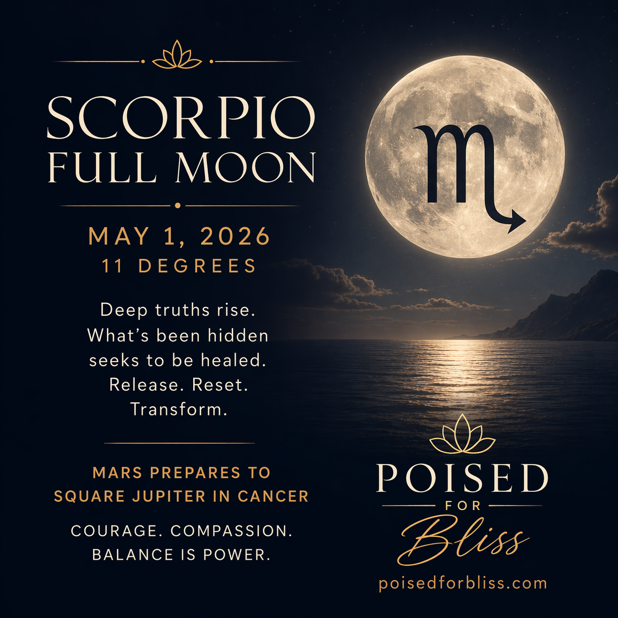 Scorpio Full Moon- It does not do surface-level anything