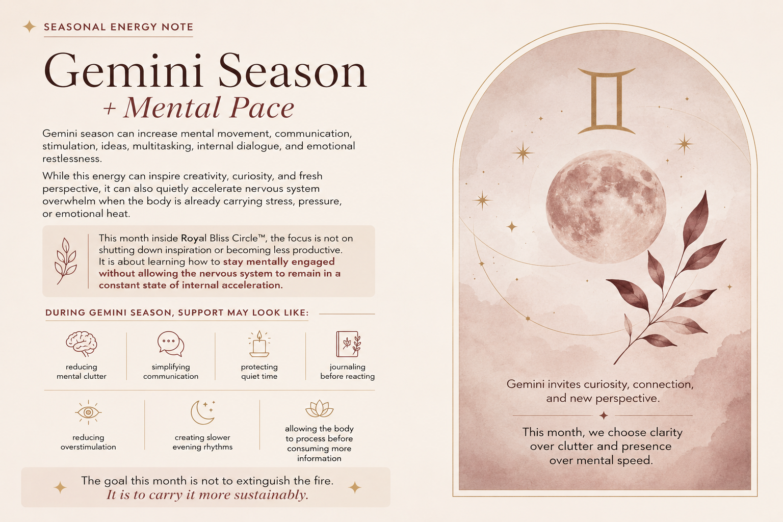 Gemini Season, Mental Pace, and Aggravated Pitta