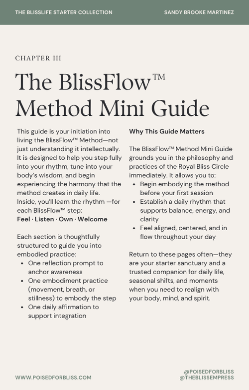 The BlissFlow Method Mini Guide