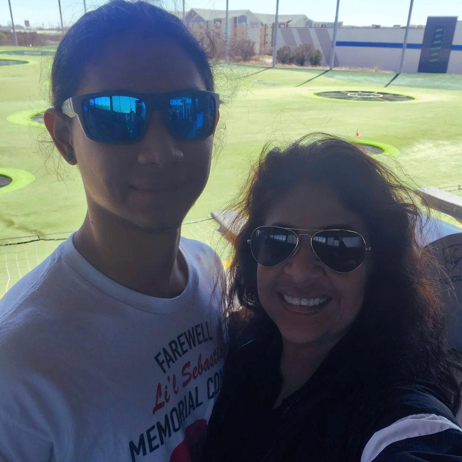 Sandy Brooke Martinez with her son Sebastian