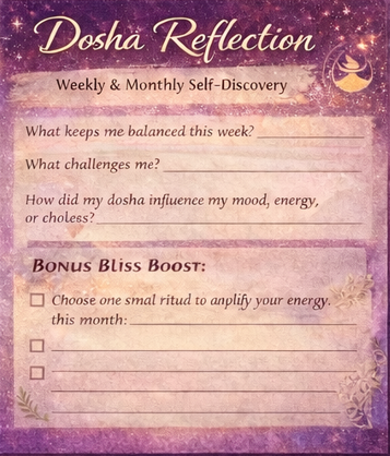 Dosha Reflection Prompts