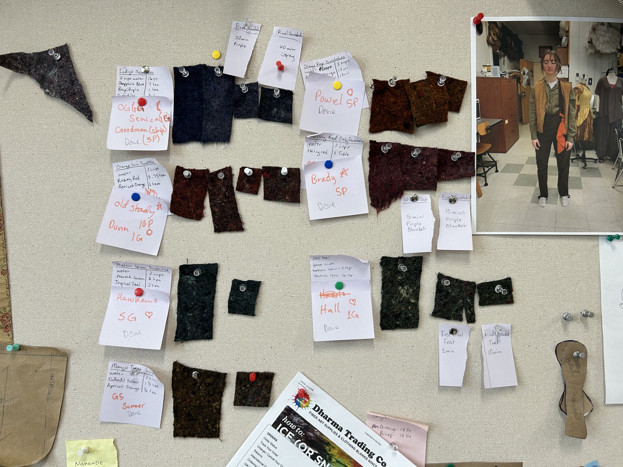 Final dye sample mastersheet