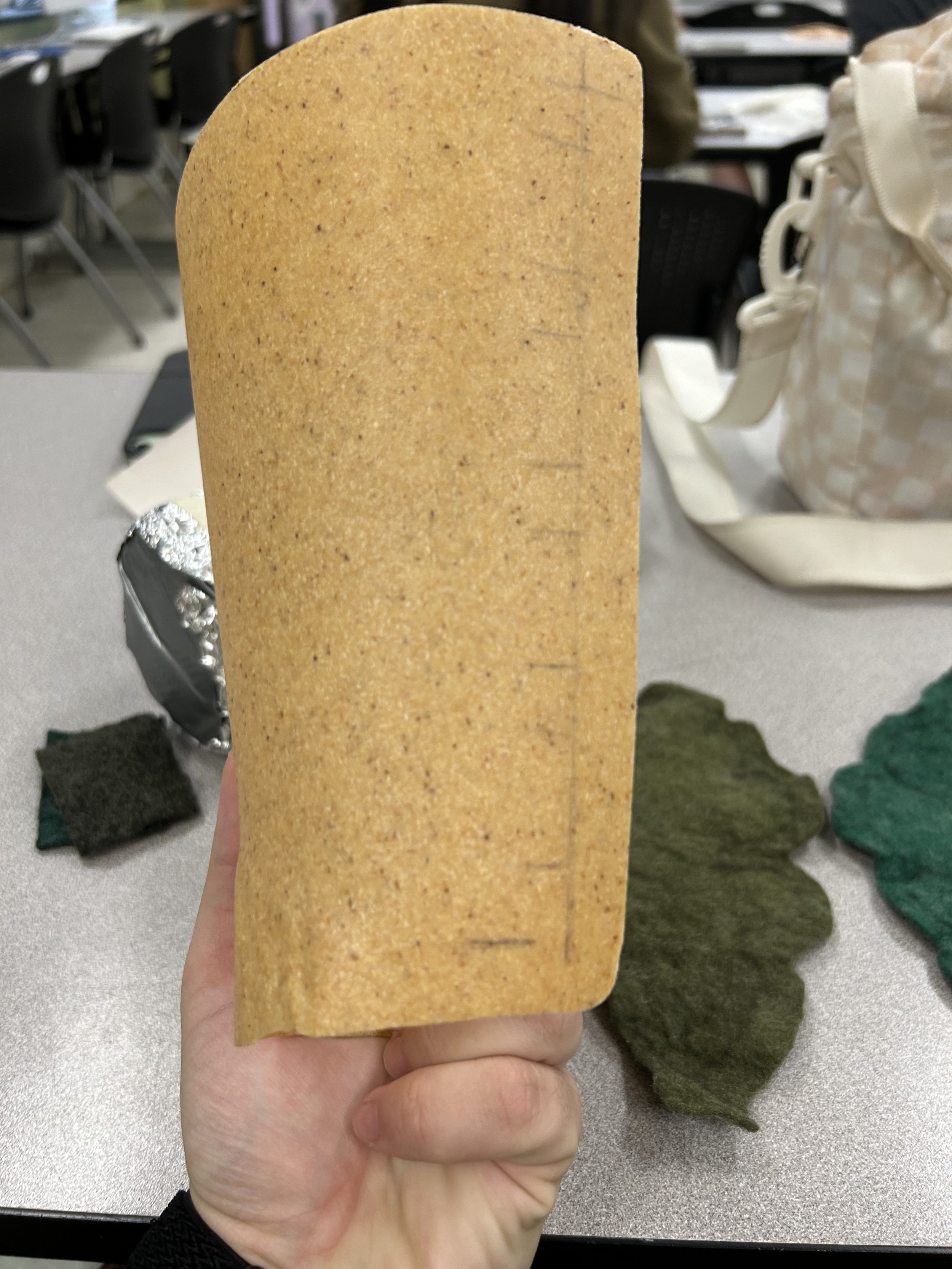 Crafts in Costumes & Props 2024, Thermal plastics project. Bracer base made with Worbla.