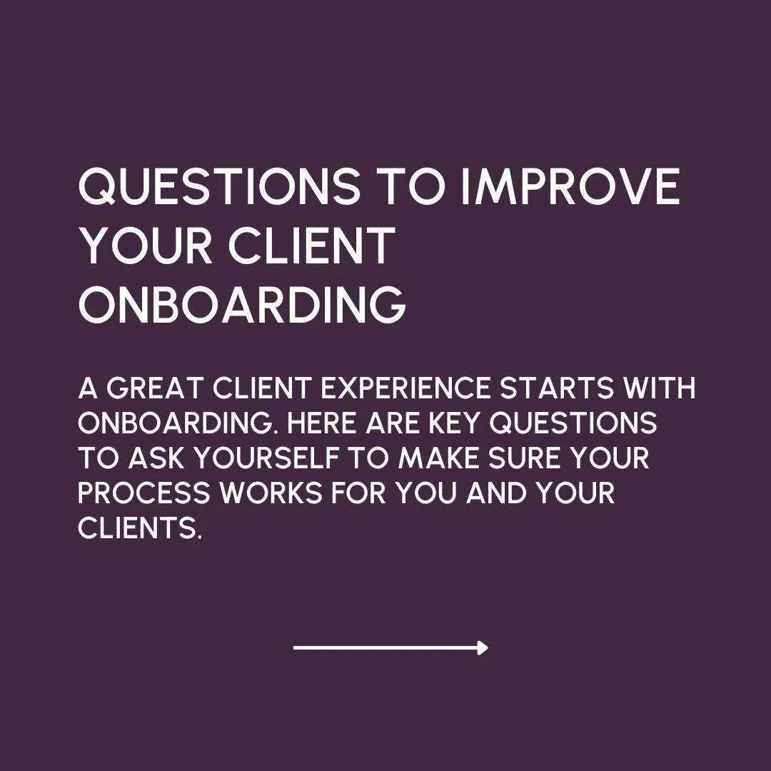 👏 Ready to elevate your client experience? My Lead to Love service is here to help you create an onboarding process that&rsquo;s not just functional but fantastic.

Swipe through these questions to assess your current process, then let&rsquo;s colla