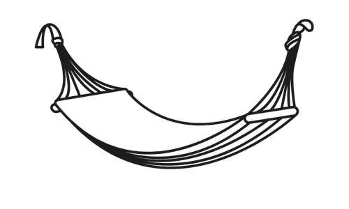 drawing of a hammock