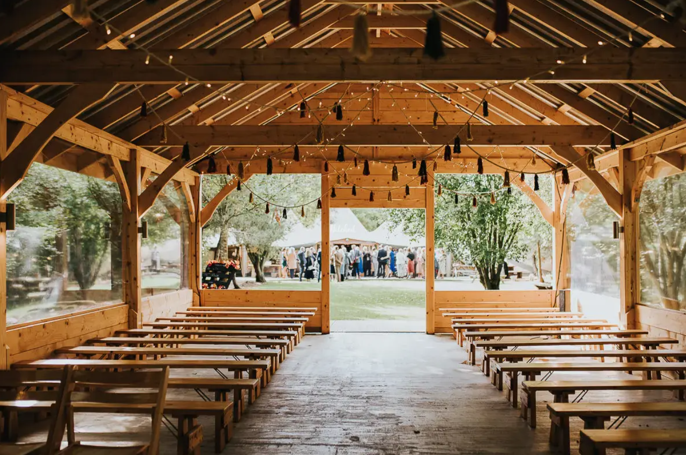 The ceremony space at Bradbury Glade
