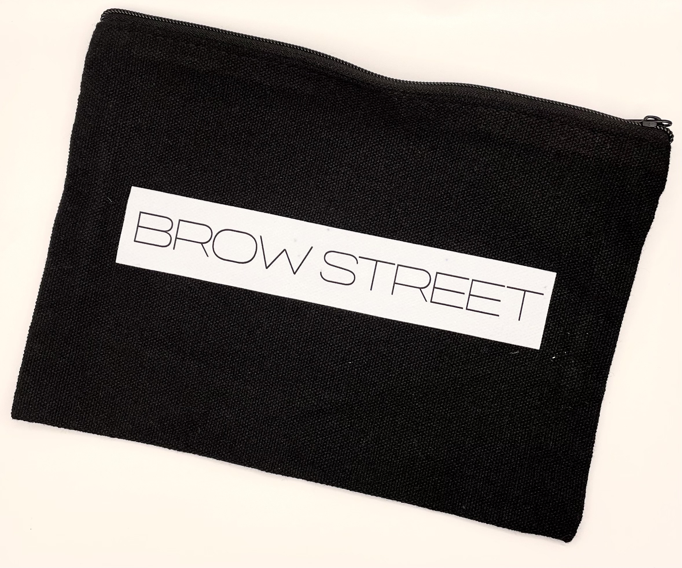 Brow Street Canvas Cosmetic Bag Black