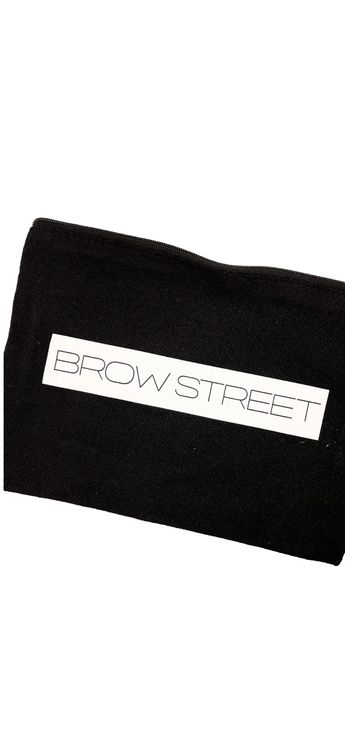 Brow Street Canvas Cosmetic Bag Black