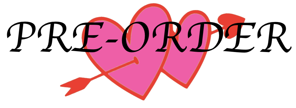 Two pink hearts with a red outline, pierced by an arrow, with the word 'E-OKT' written across the hearts in black cursive font.