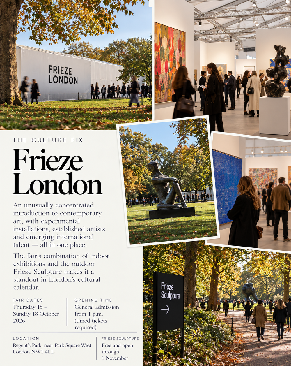 Frieze London autumn art fair