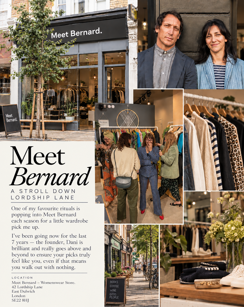 Meet Bernard East Dulwich wardrobe ritual
