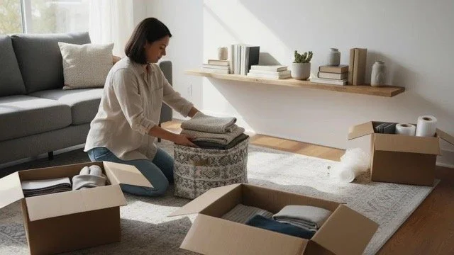 Professional Organizer sorting through items