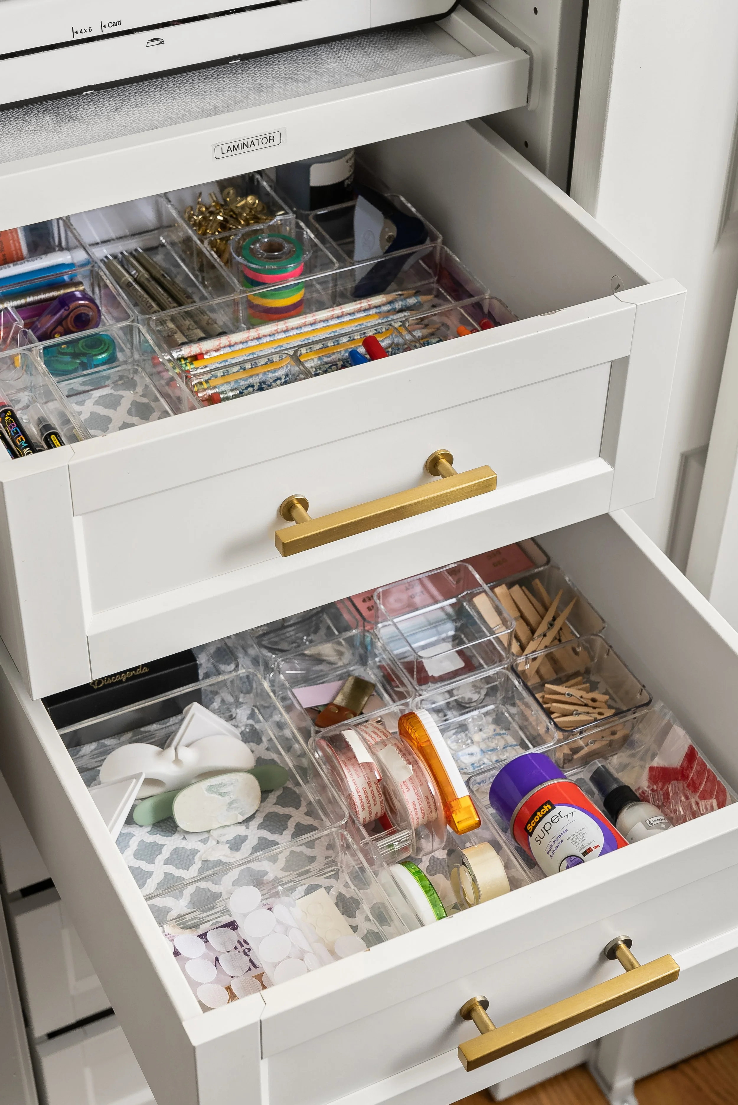 Organized office drawer