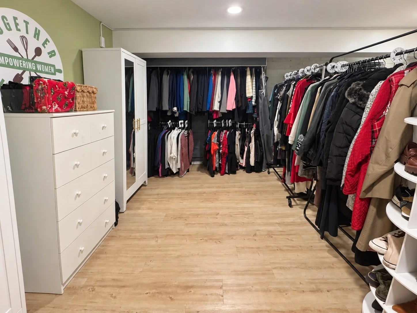Clothing is sized to making shopping easy.