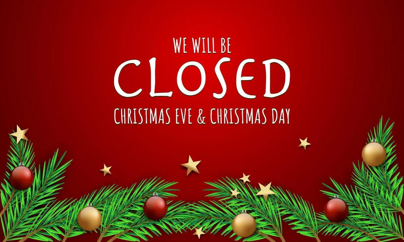 Closed for the Holidays