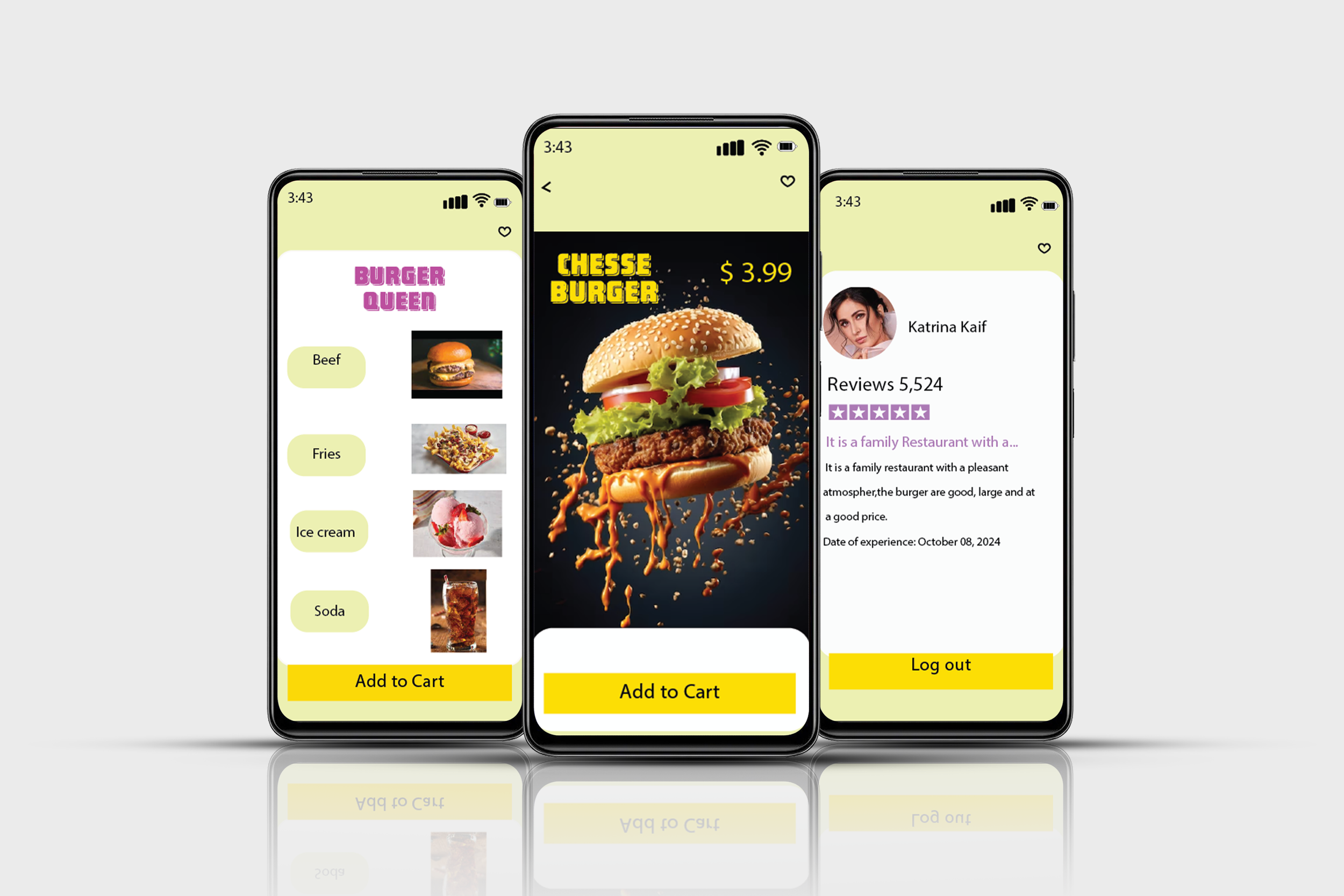 Burger Queen is a design with a 90s vibe