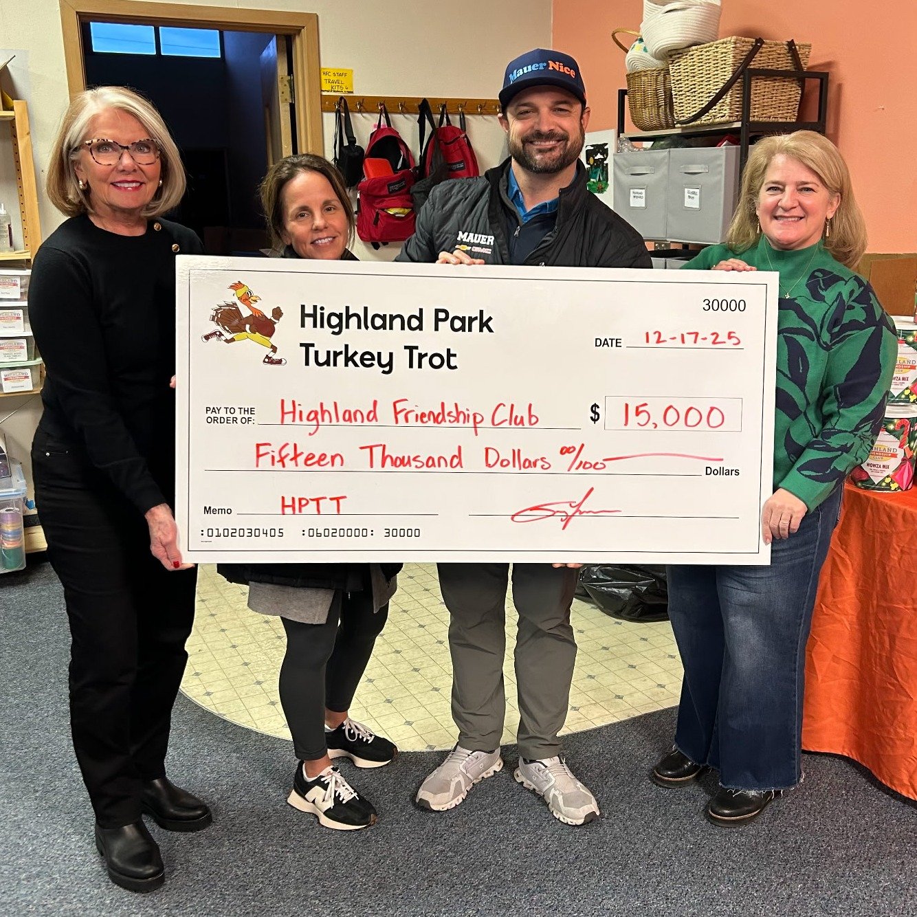 Shoutout to Tony Leseman for making the annual Turkey Trot happen year after year! Your dedication, time, and heart are what turn this event into something truly special. Because of your commitment, our community comes together in a powerful way, and