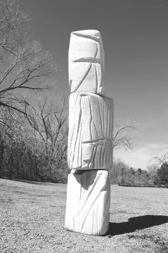 Stages , 2010 
Craved Concrete and molds 49” x 16” x 14”