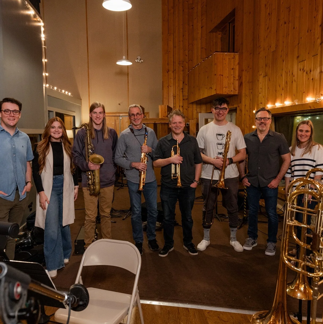 T minus 2 DAYS until my album releases!!

Today, I want to shout out my horn section!! These guys are just the best. 🎷 

Left to right: Daniel Fiamengo (arranger), Haley Schattschneider, Jack Warren (sax), Jimmy Bowland (sax), Leif Shires (trumpet),