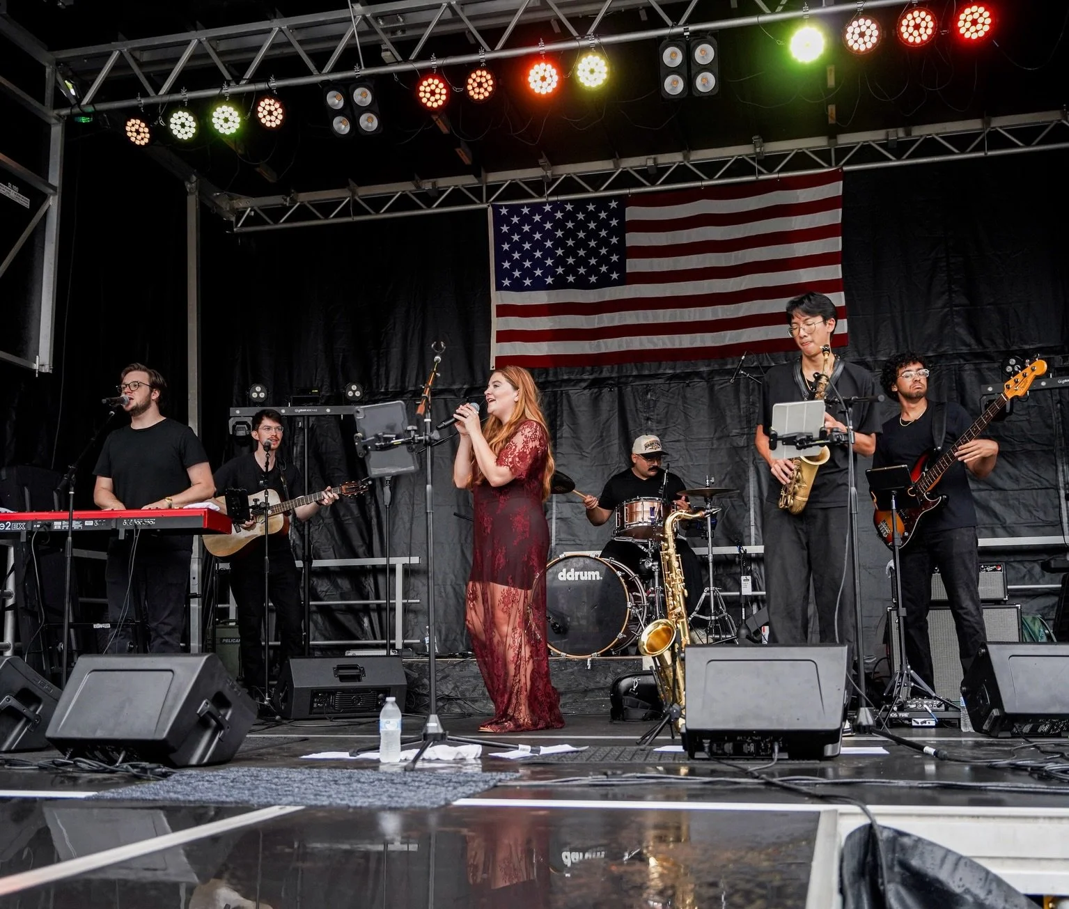 A rainy, but wonderful night!! 🌙 Thank you @wapaksummermoonfest for having me back. Getting to play my hometown is ALWAYS the best. ❤️ 

AND it was extra special because @nicolmicah joined the band for the night!! 

📷: @_sunflowerstudios.co / @lift