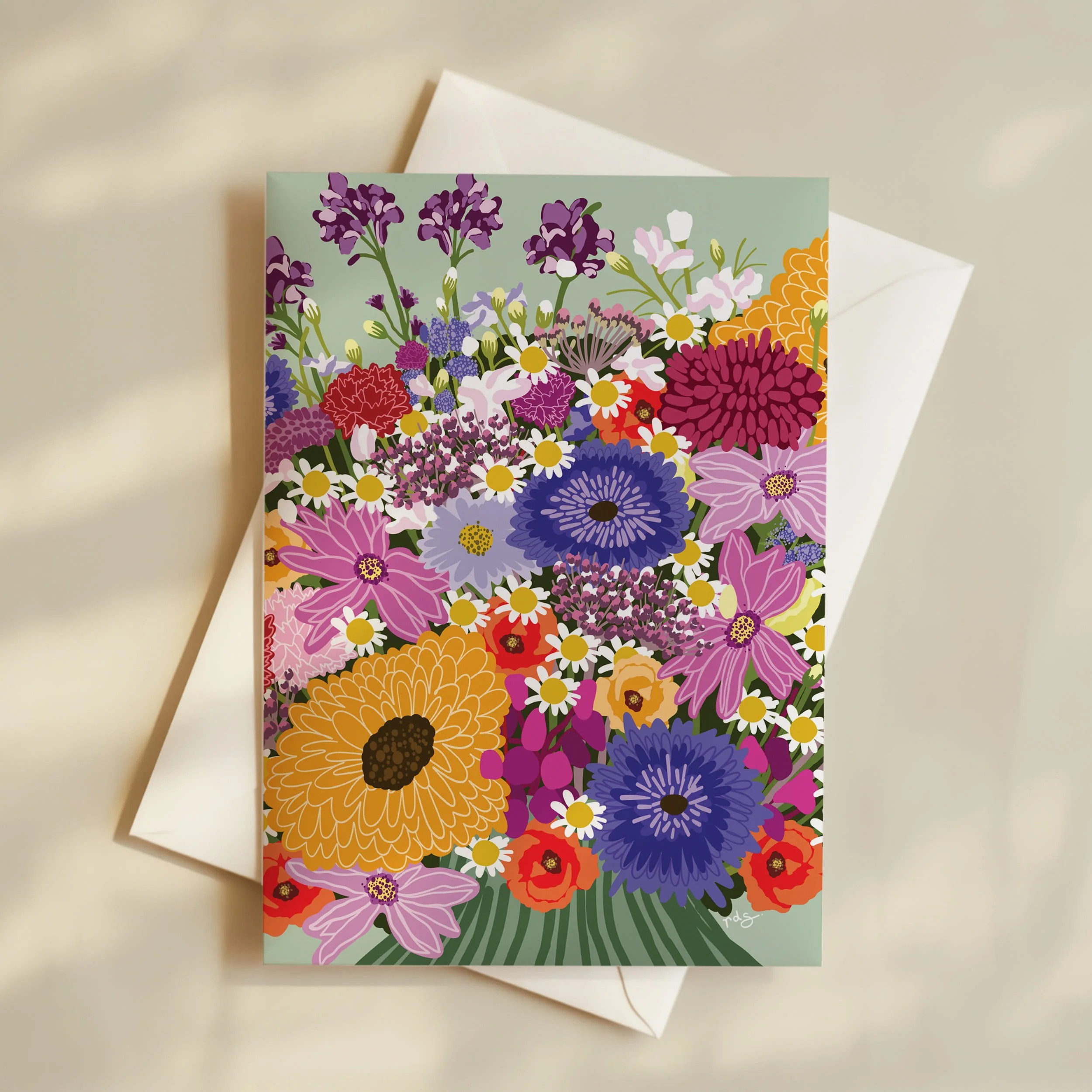 Wildflower Greeting Card Set | Floral Stationery — rebecca straub art
