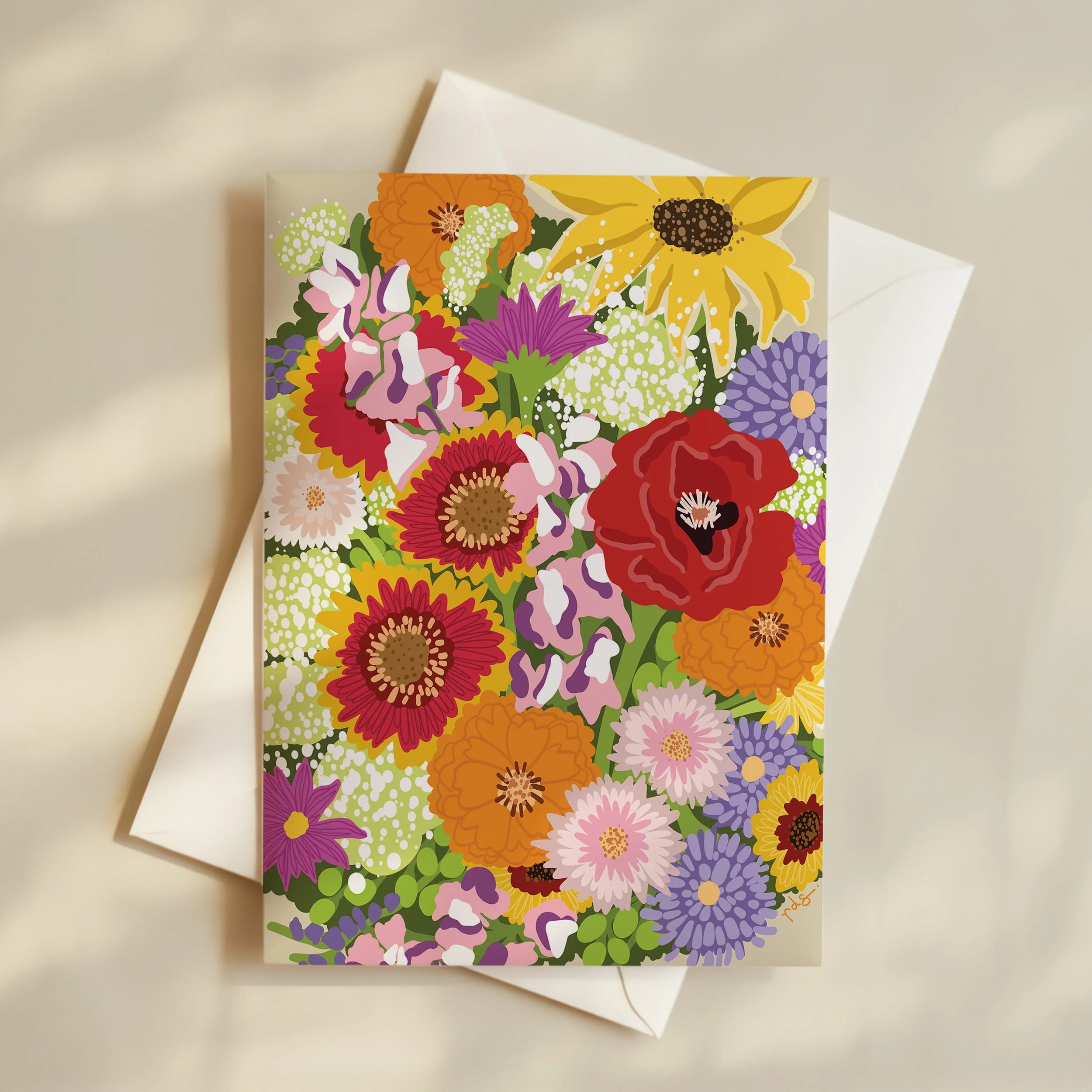 Wildflower Greeting Card Set | Floral Stationery — rebecca straub art