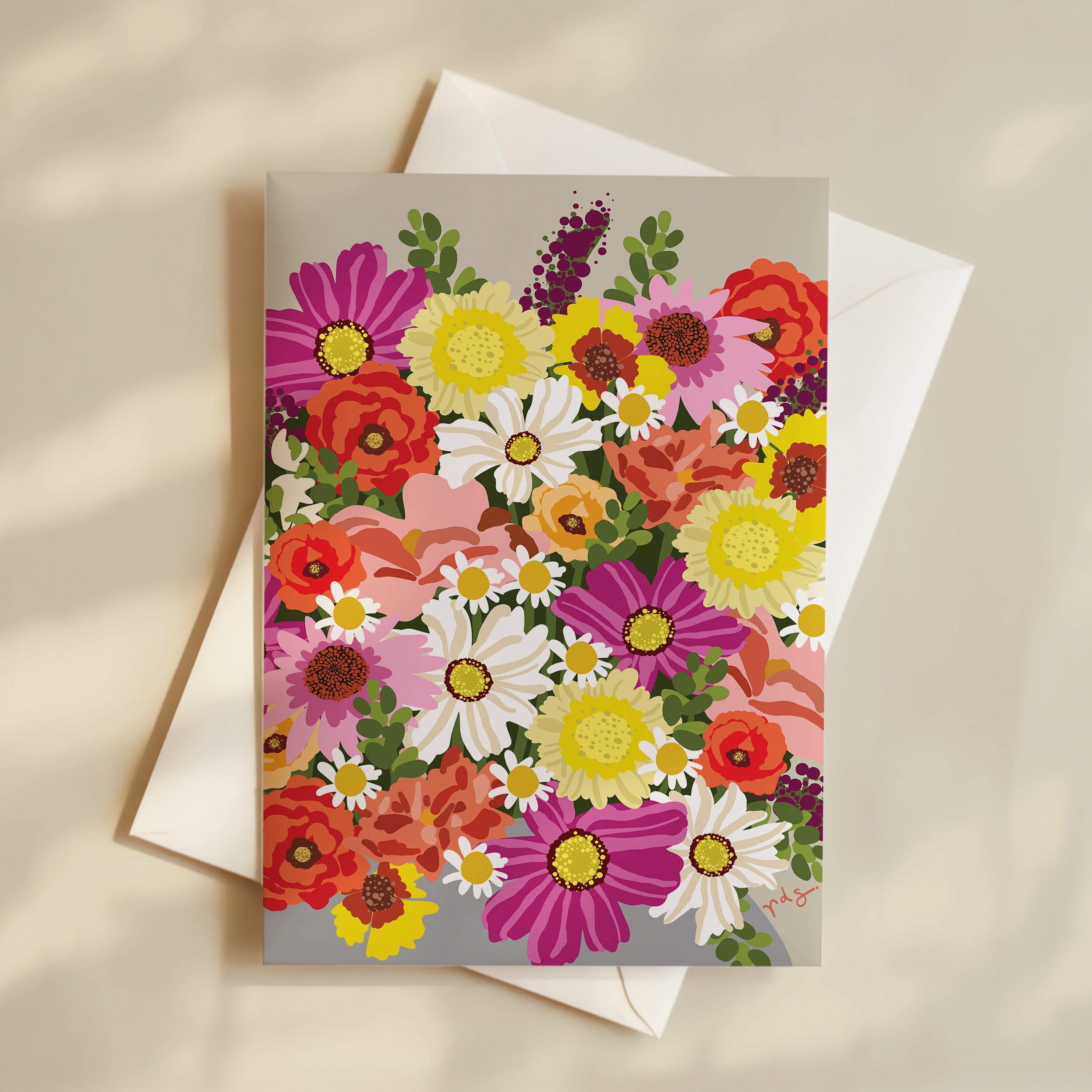 Wildflower Greeting Card Set | Floral Stationery — rebecca straub art