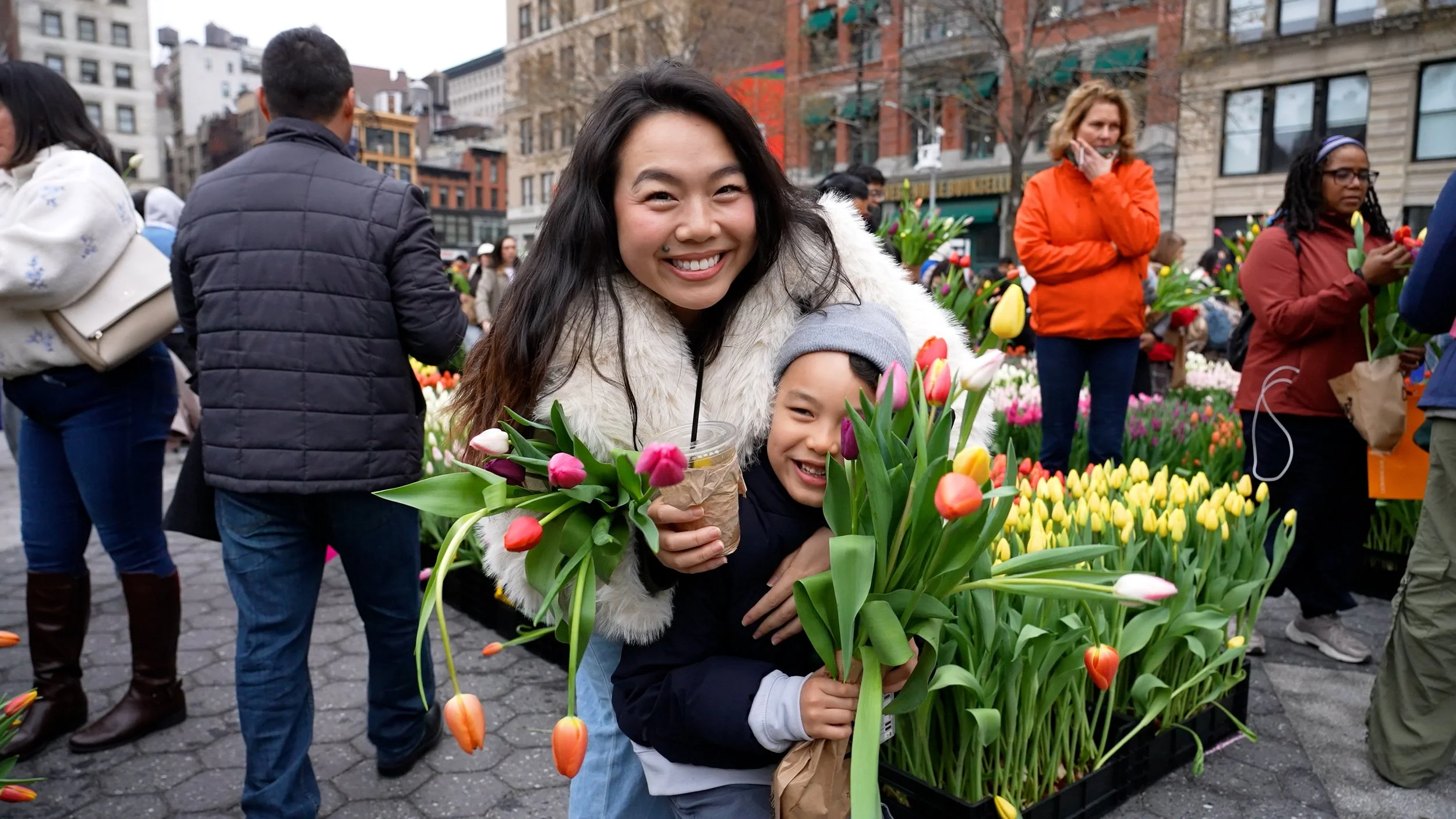 Tulip Day Mom and Son .jpg