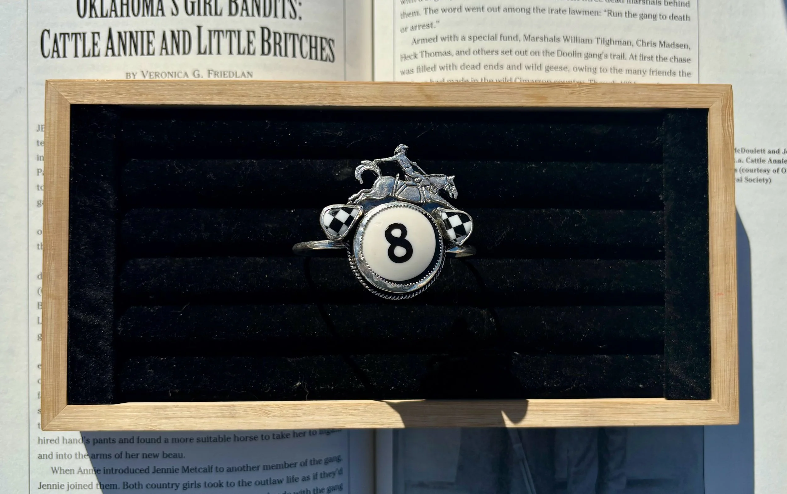 Bronc 8 ball cuff