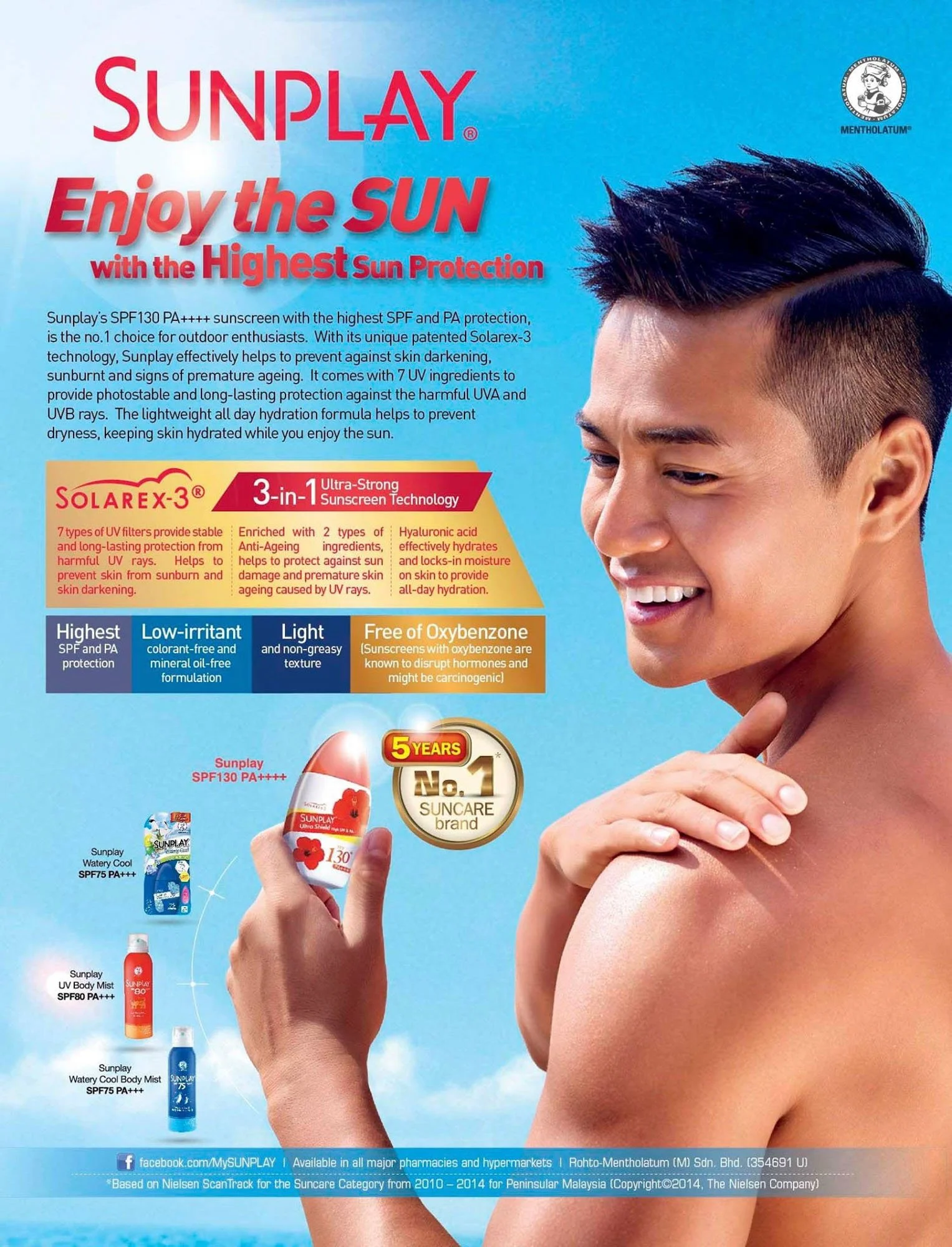 Sunplay Print Ad featuring Him Law