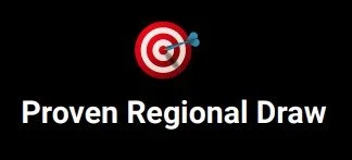 Bulleseye target with Proven Regional Draw written below