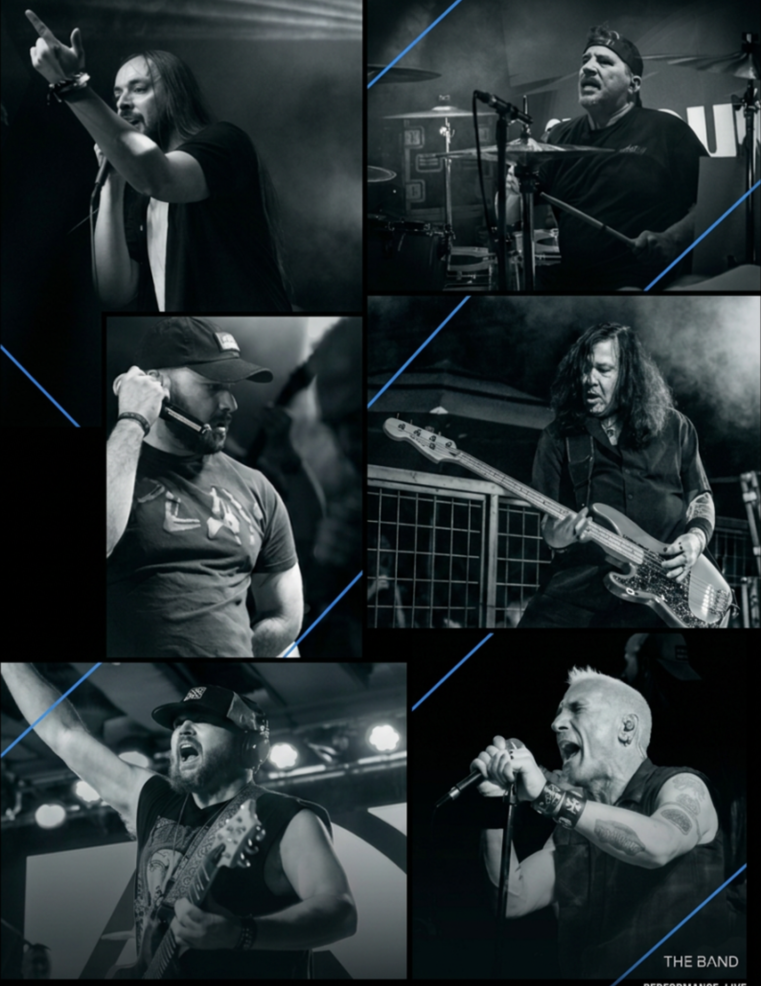 Various images of Shotgun Opera band members
