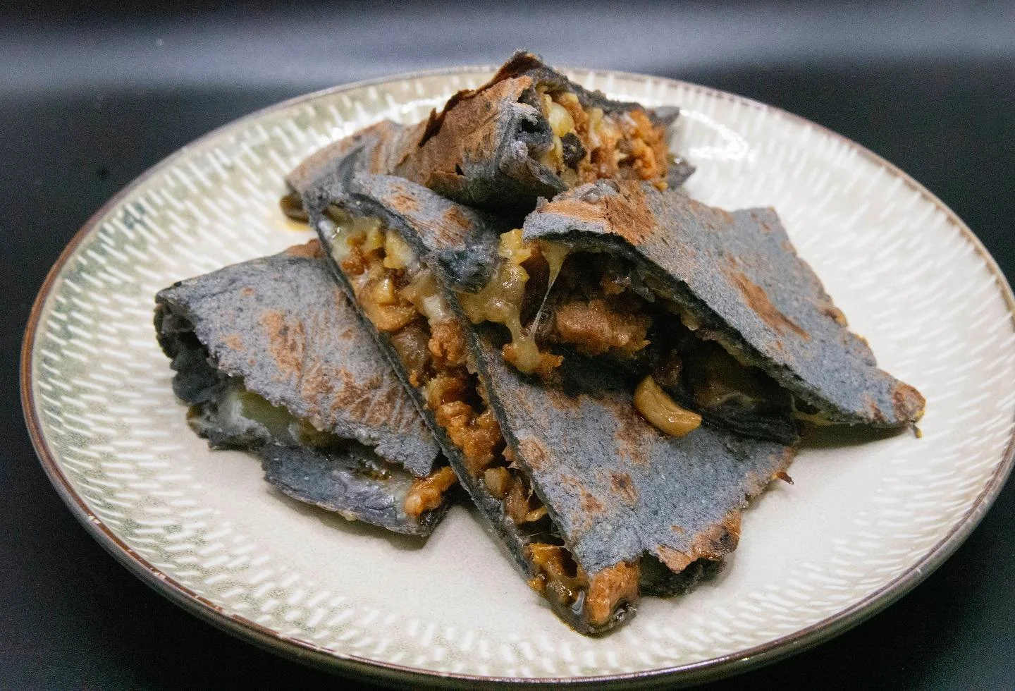 Quesadillaaaaa 🤤 we mix our masa with flour or rice flour to create a flexible tortilla for quesadillas. The crispness is just 🤌 
.
@chefdillon &lsquo;s creation 
.
.

#quesadilla #quesadillas #food #cheflife #create #masa #nixtamal #nixtamalizatio