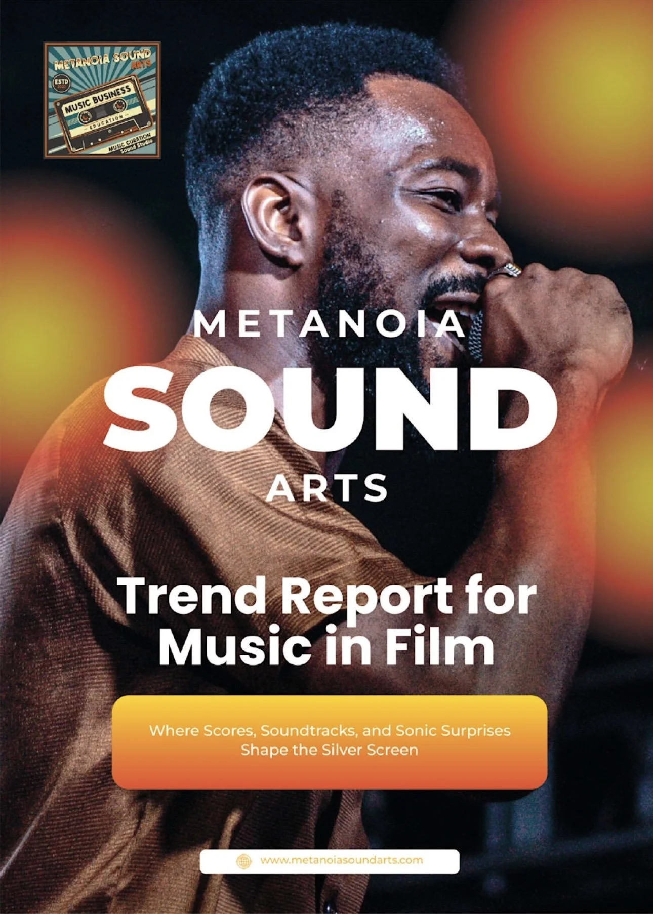 Picture of man singing into microphone for a Trend Report for Music in Film