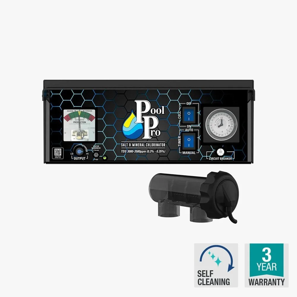 Pool Pro CPPS20 20g self cleaning salt and mineral chlorinator with cell