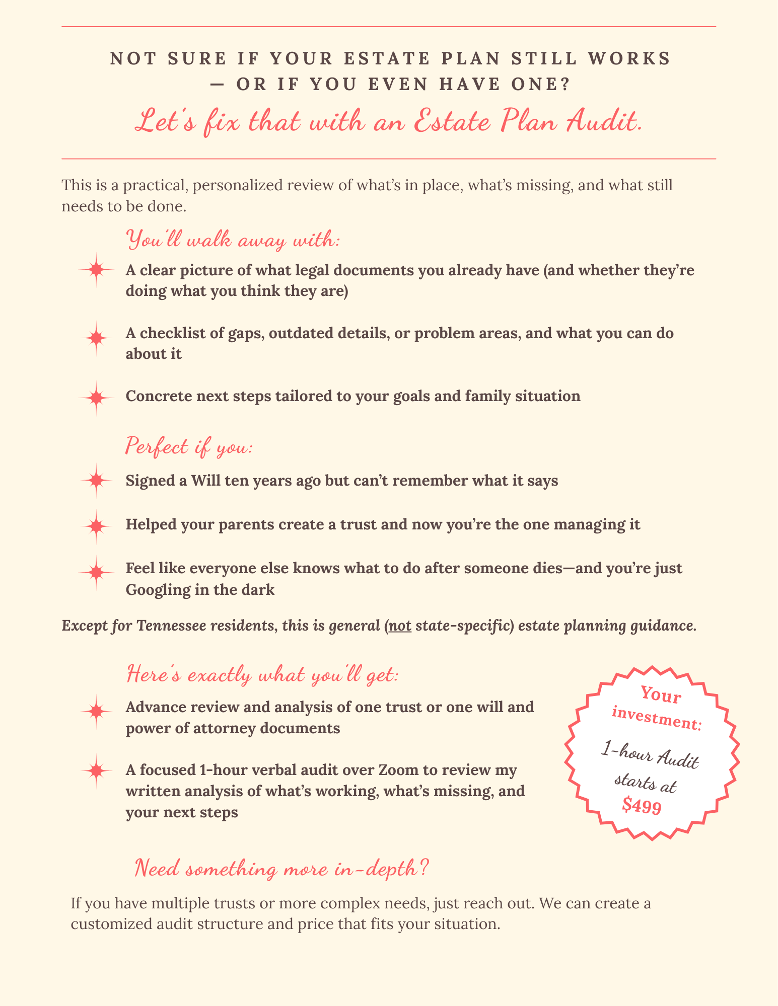 Estate Plan Audit: Make Sure Your Estate Plan Works in Real Life ...